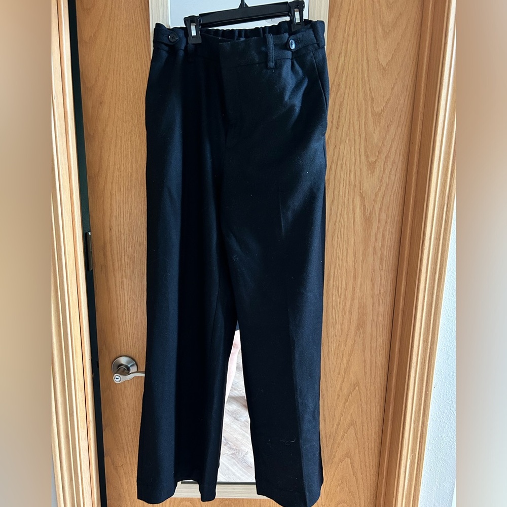 Wide leg wool banana republic pants
